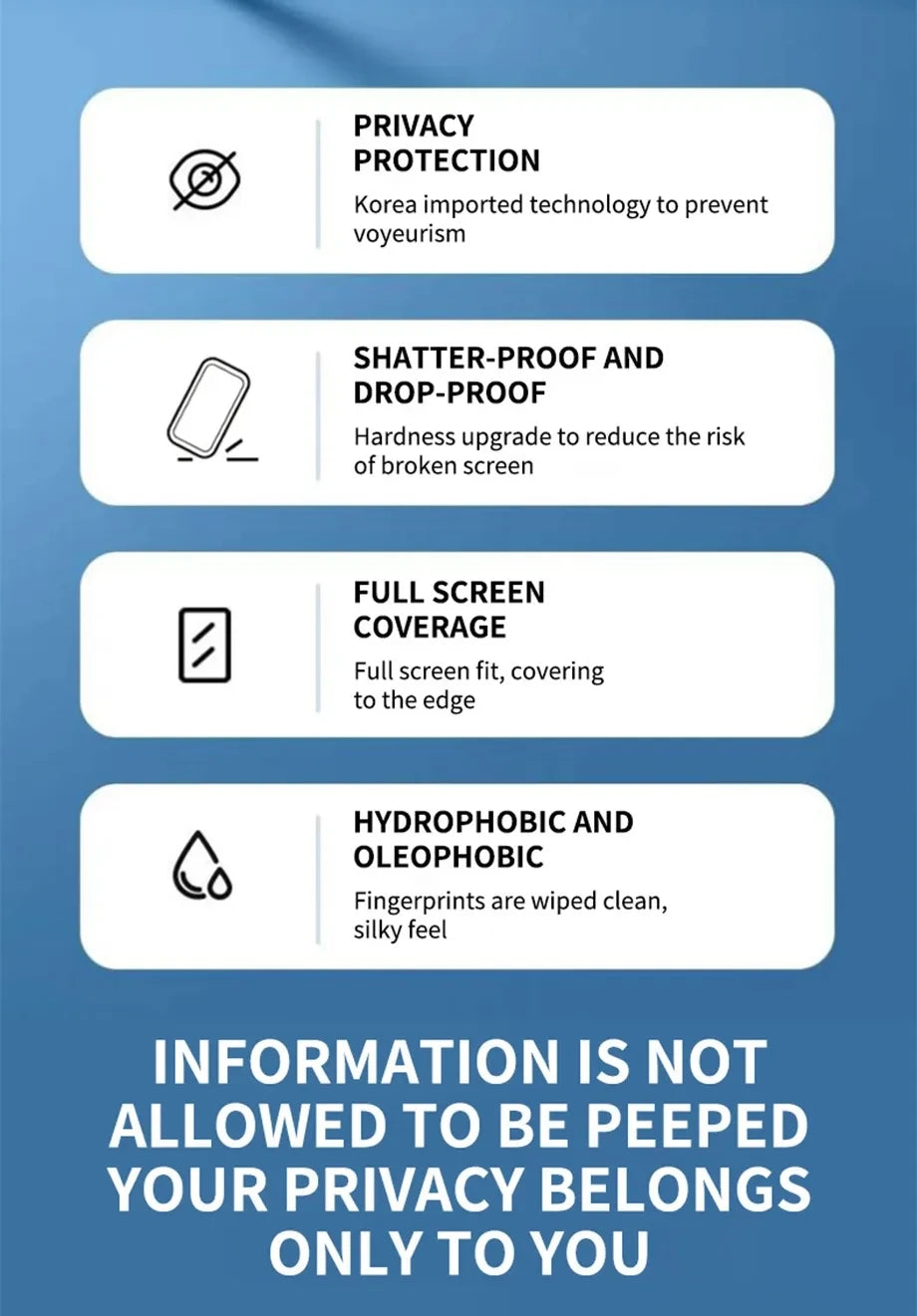 3Pcs Privacy Screen Protector For iPhone 16 15 14 13 11 12 Pro Max Mini 8 Plus Anti-spy Protective Glass For iPhone XR X XS 16e