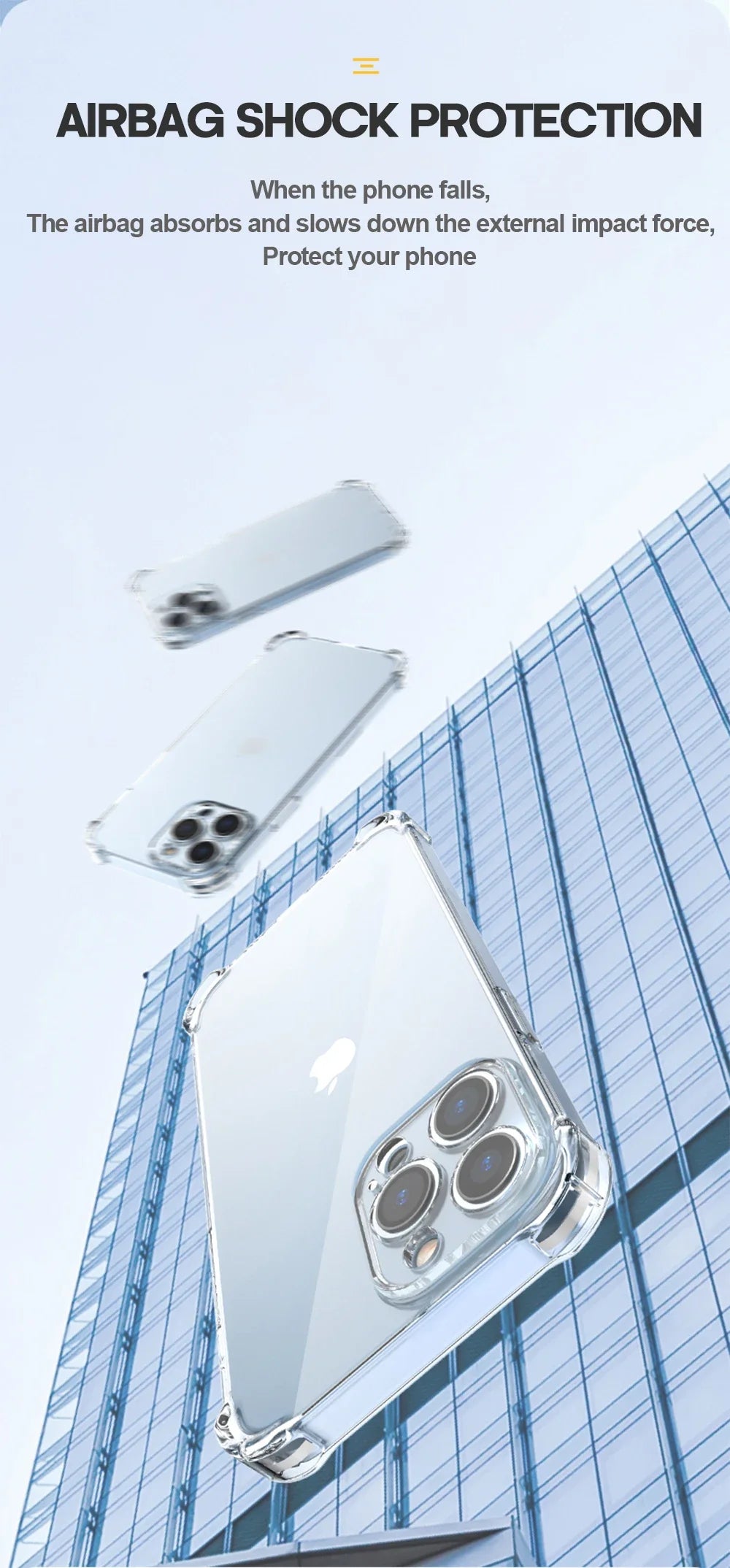 Shockproof Silicone Clear Phone Case For iPhone 13 11 12 14 Pro Max Mini Lens Protection Back Case For iPhone 15 16 PRO XS X XR