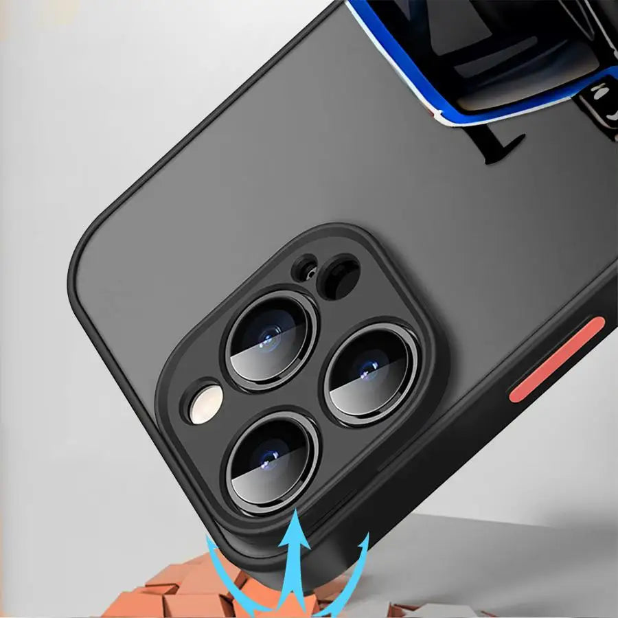 JDM Sports Cars Black Edge Shell Phone Case for iPhone 16e 11 Pro Max 16 Pro 14 15 Pro Max SE XR 13 Pro 7 8 SE 6s XS X 12 Mini